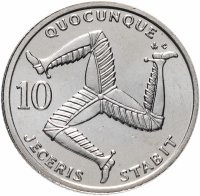 купить Остров Мэн 10 пенсов (pence) 1992