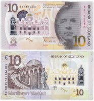 Купить Шотландия 10 фунтов 2016 (Pick 131) Bank of Scotland пластик