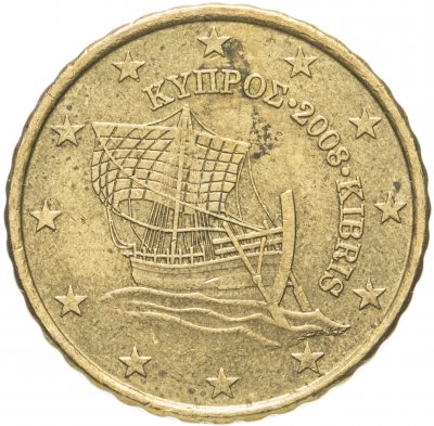купить Кипр 10 евро центов (euro cent) 2008