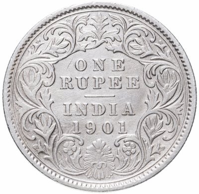 купить Индия (Британская) 1 рупия (rupee) 1901