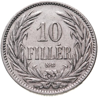 купить Венгрия 10 филлеров (filler) 1894