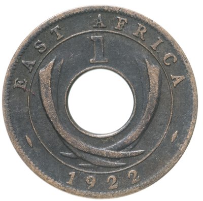 купить Британская Восточная Африка 1 цент (cent) 1922