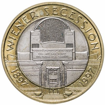 купить Австрия 50 шиллингов (shillings) 1997 100 лет Венскому сецессиону