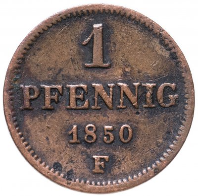 купить Германия, Саксония 1 пфенниг 1850