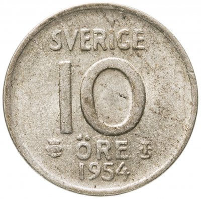 купить Швеция 10 эре (ore) 1954