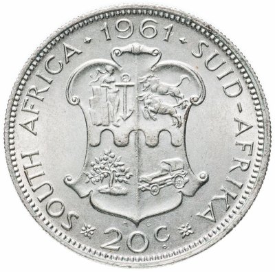 купить ЮАР 20 центов (cents) 1961