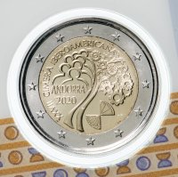 Купить Андорра 2 евро 2020 "XXVII Иберо-американский саммит в Андорре-2020", в блистере