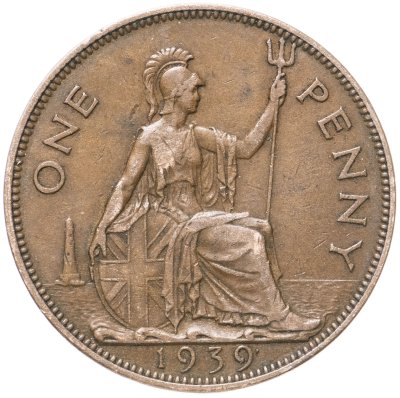 купить Великобритания 1 пенни (penny) 1939