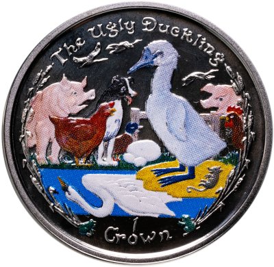 купить Остров Мэн 1 крона 2005 «Ганс Христиан Андерсен - гадкий утёнок»