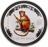 купить Австралия 8 долларов 2004 "Год обезьяны"