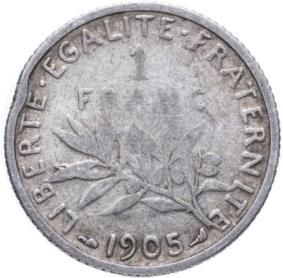 купить Франция 1 франк (franc) 1905