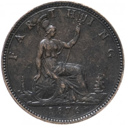 купить Великобритания 1 фартинг (farthing) 1876