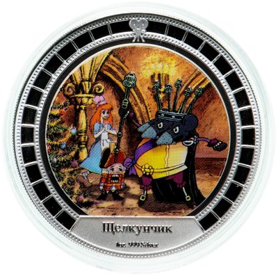 купить Острова Кука 2 доллара 2008 "Щелкунчик и мышиный король" в подарочном буклете