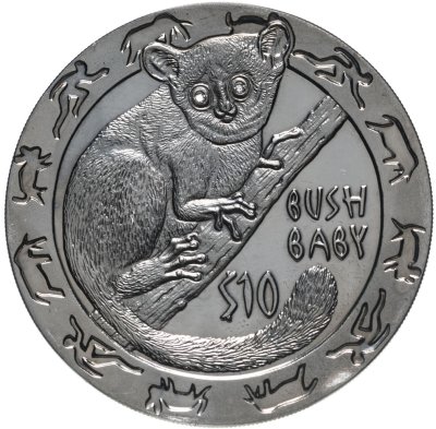 купить Сьерра-Леоне 10 долларов (dollars) 2008 "Ночные животные - Галаго"