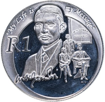 купить ЮАР 1 ранд (rand) 2008 "Махатма Ганди"
