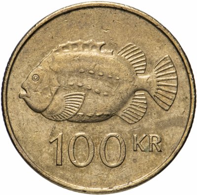 купить Исландия 100 крон (kronur) 1995-2011, случайная дата