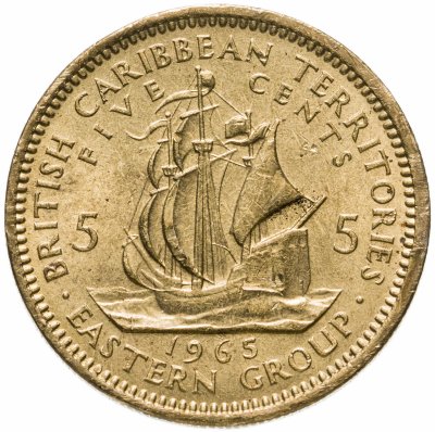 купить Восточные Карибы 5 центов (cents) 1965