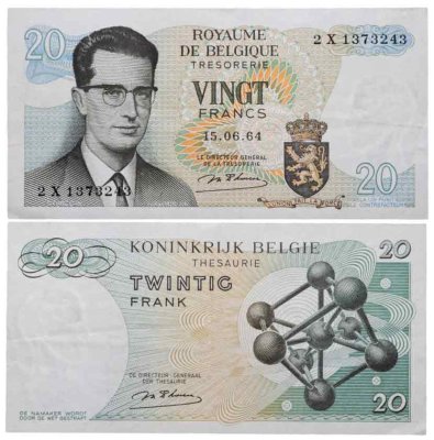 купить Бельгия 20 франков 1964 год