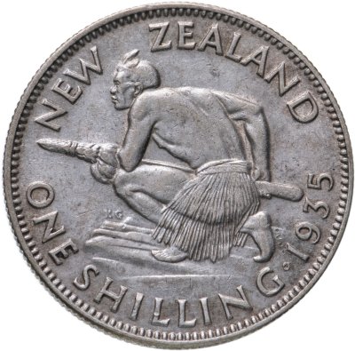 купить Новая Зеландия 1 шиллинг (shilling) 1935