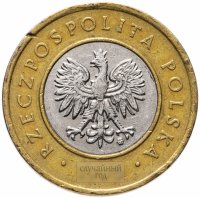 Купить Польша 2 злотых 1994-2015, случайная дата