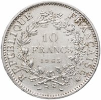 Купить Франция 10 франков (francs) 1965