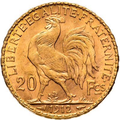 купить Франция 20 франков (francs) 1912