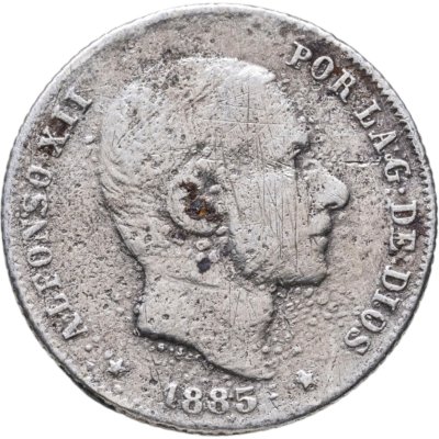 купить Филиппины (Испанская колония) 20 сентимо 1885