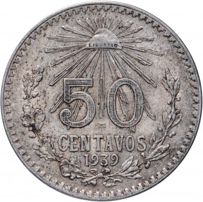 купить Мексика 50 сентаво (centavos) 1939