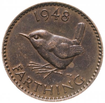 купить Великобритания 1 фартинг (farthing) 1948 Георг VI с надписью IMP IND