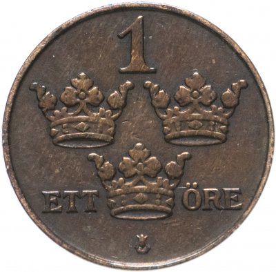 купить Швеция 1 эре (ore) 1913