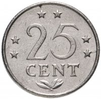 купить Нидерландские Антильские острова 25 центов (cents) 1970-1985, случайная дата
