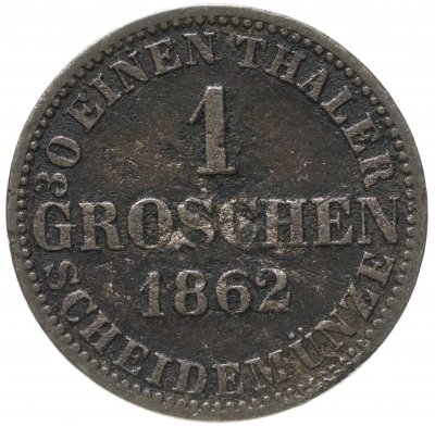 купить Германия, Ганновер 1 грош - 1/30 талера 1862