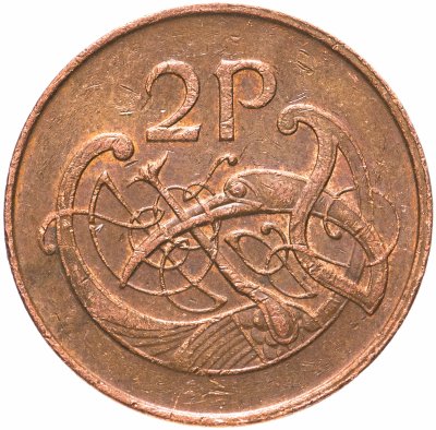 купить Ирландия 2 пенса (pence) 1988-2000 магнетик, случайная дата