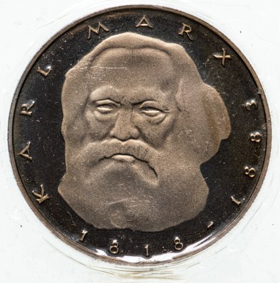 купить Германия 5 марок 1983 100 лет со дня смерти Карла Маркса в запайке