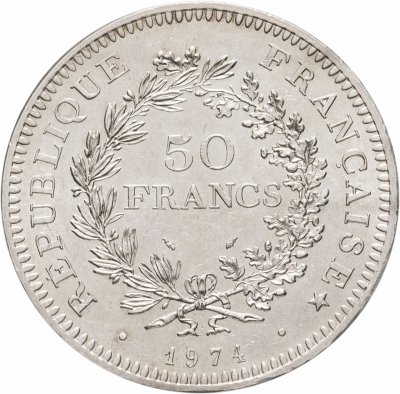 купить Франция 50 франков (francs) 1974