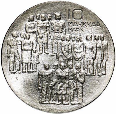 купить Финляндия 10 марок 1977 "60-летие независимости Финляндии"