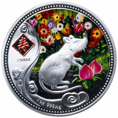 купить Остров Ниуэ 1 доллар 2008 "Год крысы"