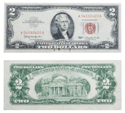 купить США 2 доллара 1963 года (Pick 382a)