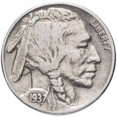 купить США 5 центов (cents) 1937 S Buffalo Nickel знак монетного двора: "S" - Сан-Франциско