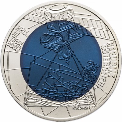 купить Австрия 25 euro (евро) 2003 "700 лет городу Халль в Тироле" в футляре с сертификатом