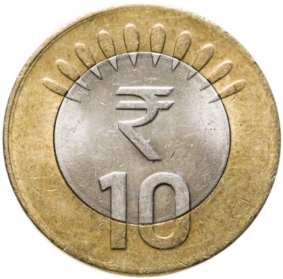 купить Индия 10 рупий (rupee) 2011-2019, случайная дата и монетный двор
