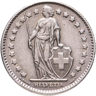 купить Швейцария 1 франк (franc) 1963