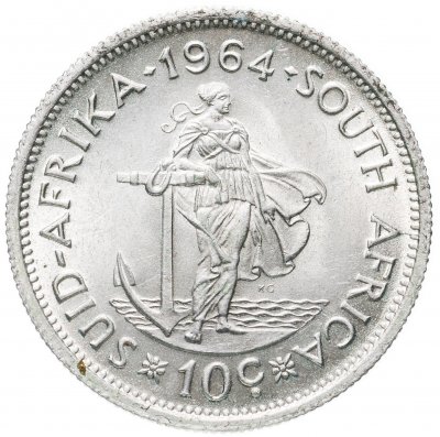 купить ЮАР 10 центов (cents) 1964