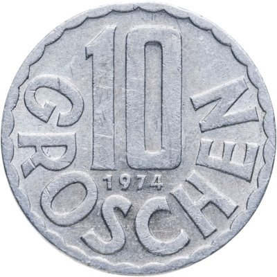 купить Австрия 10 грошей (groschen) 1974