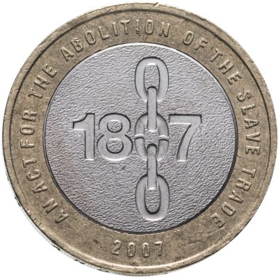 купить Великобритания 2 фунта (pounds) 2007 "200 лет со дня отмены работорговли в Британской Империи"