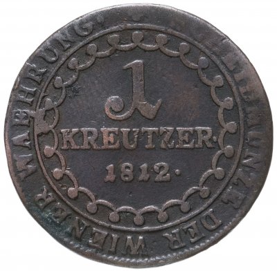 купить Австрия 1 крейцер 1812 E знак монетного двора "E" - Карлсбург