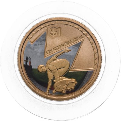 купить Австралия 1 доллар 2013 года "Скейтбординг"