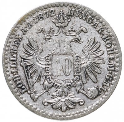 купить Австрия 10 крейцеров 1872