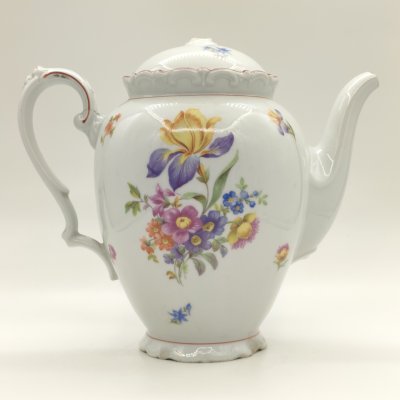купить Чайник доливной с цветочным декором, фарфор, деколь, Kahla, Германия, 1937-1956 гг.