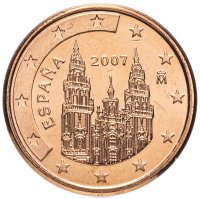 Купить Испания 1 цент (cent) 2007